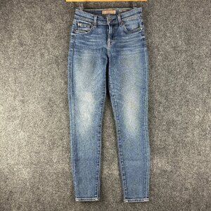 7 For All Mankind Jeans Womens 25 The Ankle Skinny Cotton Stretch Pockets